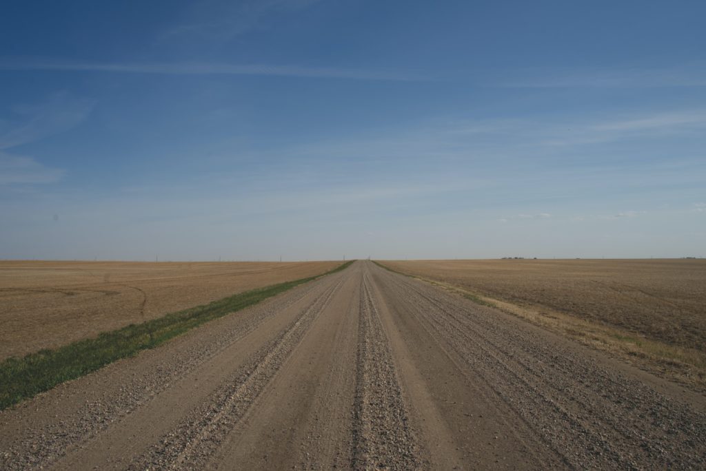 Saskatchewan grid road